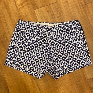 J.Crew  Navy/ White Stretch Shorts